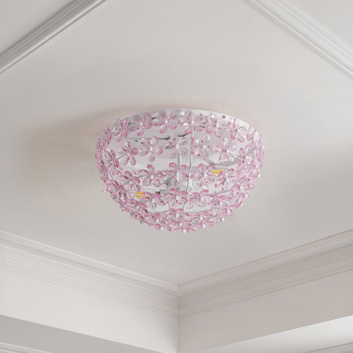 Izzy 2-Light Dome Flush Mount with Acrylic Floral Accents - product image 16