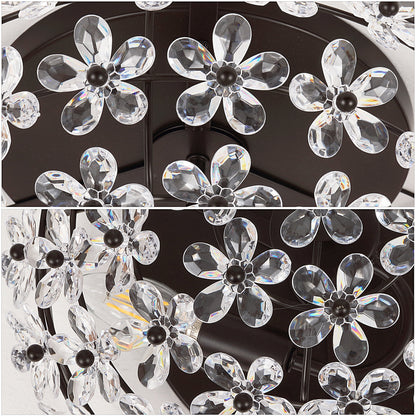 Izzy 2-Light Dome Flush Mount with Acrylic Floral Accents - product image 4