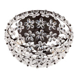 Izzy 2-Light Dome Flush Mount with Acrylic Floral Accents