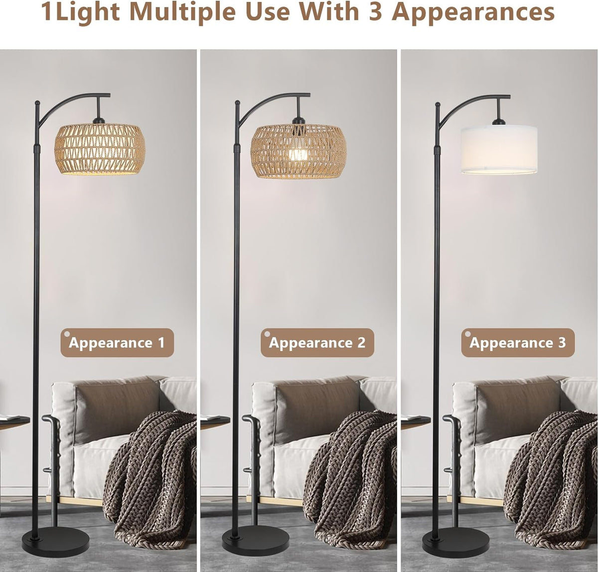 Ataraxis Adjustable Arc Floor Lamp with 3 Light Temperatures - product image 13